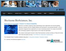 Tablet Screenshot of bioaxonebio.com